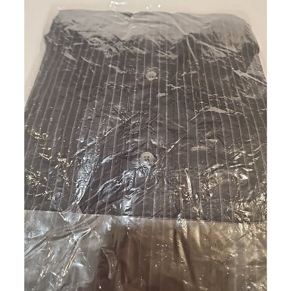 GEORGE size 3XL 54 - 56 Mens Dress Shirt big & tall long sleeve black casual new - Picture 4 of 4